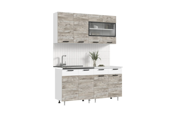 Кухонный гарнитур Рио New 1,6 м (Миф)